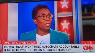 Aug 23 2024 from DNC convention - Harris on holding autocrats accountable vs Trump
