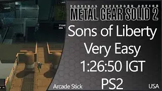 MGS2 | Sons of Liberty | PS2 | USA | Very Easy | Arcade Stick | 1:26:50 IGT
