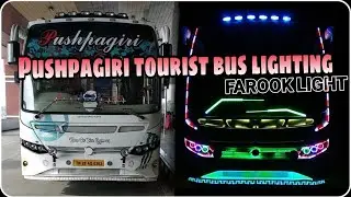 Pushpagiri tourist bus lightings | pixel, led, strip, neon lighting | FAROOK FLASHERS