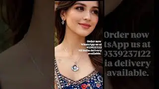 Pure silver latest design pendant chain set from Silver Zone Silver jewellery shop in Kolkata