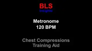 Metronome 120 BPM - For CPR Training - Chest Compression Rate #listenable