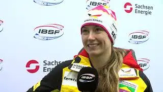 Mono worldcup winner Laura Nolte #ibsfsliding #sports #olympicgames #milanocortina2026 #germany