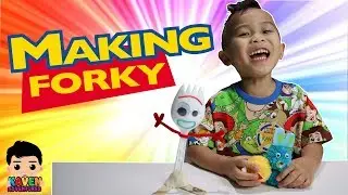 Making Forky | DIY! Disney Toy Story 4 Creativity Craft Set Review! | Toy Review