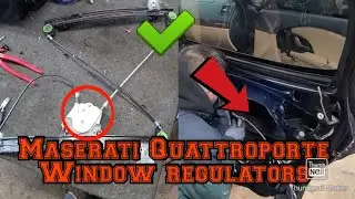 2006 Maserati Quattroporte Windows doesn't go up or down fix repair windows regulators