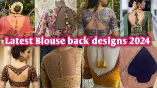 Simple Latest Back Blouse Designs|Back neck design|unique blouse designs/2024 #blousedesign