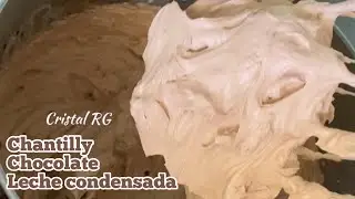 Crema Chantilly de chocolate con leche condensada