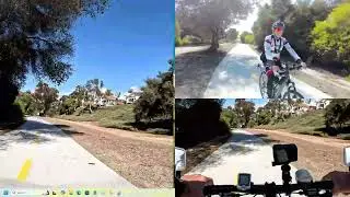 Multicam Bike ride using 2 GoPro and DJI Neo Drone Direction Track Test (Multi-view)