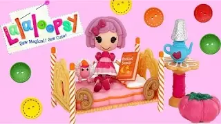 Mini Lalaloopsy Doll Playset!  Pillow Featherbed's Sleepover Party! Sew Cute!