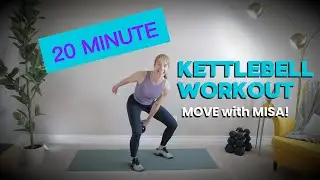 20-Minute Single Kettlebell Workout 🔥 No Repeats | 45s Work / 30s Rest | Full Body Follow Along
