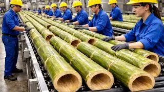 Inside a High-Tech Bamboo Fabric Factory | From Plant to Premium Sustainable Textiles (Full Process)