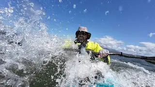 Downwind Kayak Sailing, Chatam Sound