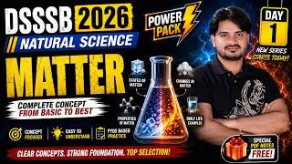 DSSSB TGT NATURAL SCIENCE (DAY-1) || CONCEPT & PRACTICE || #dsssb #naturalscience #tgt #htet