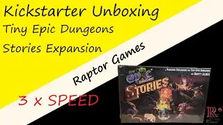 3 x Speed Unboxing Tiny Epic Dungeons Stories Expansion Kickstarter