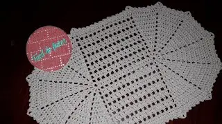TAPETE DE CROCHÊ OVAL #05