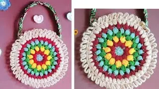 🌻purse 👜 #creative #crochetdiy #diypurse #ideas #handmade #purse #sunflower #flower #crochetflower