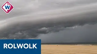 Timelapse: dreigende rolwolk boven Scheveningen - OMROEP WEST