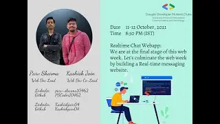 Session 7 - Create a Realtime Chat App | ft. ReactJs, ReduxJs, Firebase | Web Week