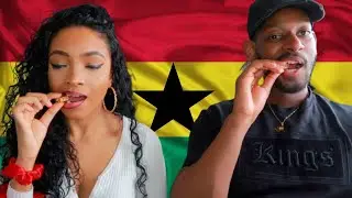 British Couple Tasting Ghanaian Snacks | Taste Test!