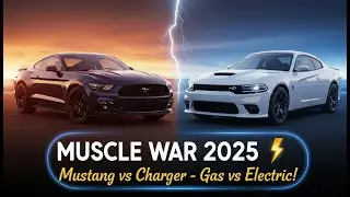 Ford Mustang Dark Horse vs Dodge Charger Daytona EV &ndash; Gas vs Electric Muscle Showdown 2025