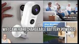 WiFi Camera Rechargeable Battery Powered