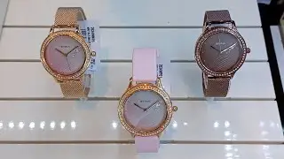 Titan Purple Glam It Up Collection Rose Gold Brown & Pink Womens Watches
