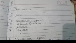 Msc zoology 3rd sem, integumentary system, skin, structure and function of Skin