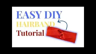 DIY Turban Headband Tutorial | 5-Minute Handmade Gift Idea (resuming)