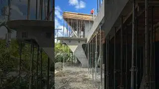 Wave House Concrete Roof Pour #construction #constructionsite #architecture #architect #house #home