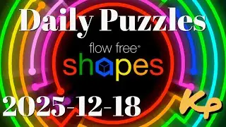 Flow Free Shapes - Daily Puzzles - 2025-12-18 - December 18th 2025