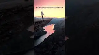 Troll's Tongue, Skjeggedal Mountain, Lake Rasengan, Norway