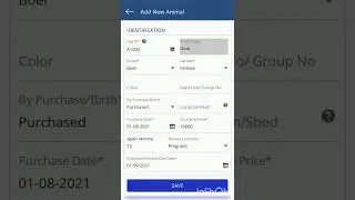 How to add animal record in App