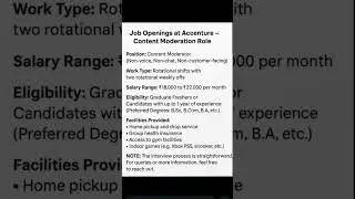 Job Opening Accenture - Airoli Navi Mumbai