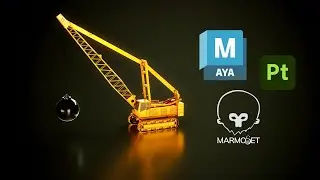 Demolition Crane - Marmoset Toolbag 4 Render