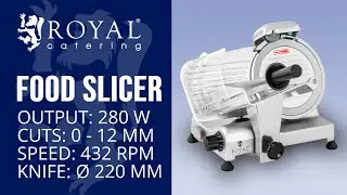 Food Slicer Royal Catering RCMS-220MM | Product presentation