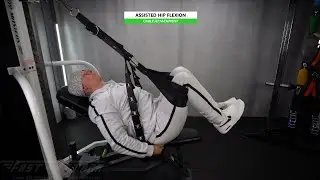 Cable | Assisted Hip Flexion | 30* Incline Bench | Abs Straps | Fast-Attach All In 1 Fitness Strap