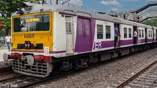 The beauty of 9 coach Sealdah EMU local train before Dusk