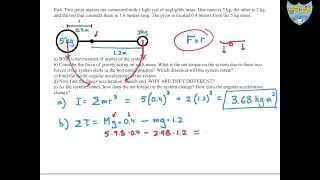 Honors - Rotation - Torque on a System of Point Masses