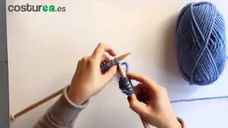 C&oacute;mo aumentar puntos a dos agujas