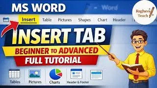 MS Word Insert Tab Complete Tutorial | Beginner to Advanced Full Guide | MS Word Part 2