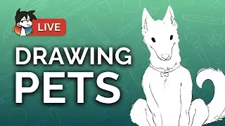 🔴 Drawing PETS | Pet Animal Art ✍🏼 Digital Art w/ Jessie Chang
