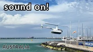 Geelong Helicopter take-off and landings at Geelong Waterfront