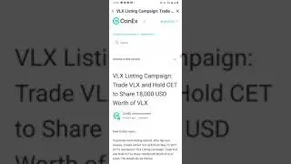 Get free 100$ on VLX Coins / Nammacrypto / Tamilbtc