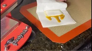 Low Pressure Fresh Frozen Bubble Extract Pressed into Live Rosin Concentrate