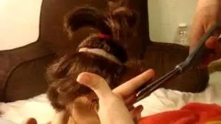 American Girl Doll Lindsey's EXTREME Makeover part 1 (fixing her frizzy hair)