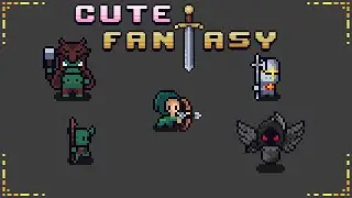 Cute Fantasy Characters - 16x16 Pixel art.