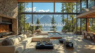 Relaxing Indoor Jazz Ambience | Morning Nature Atmosphere With Soft Fall Jazz Music To Stress Rel...
