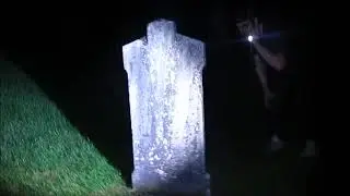 Boston Creek haunted cemetery at night Paranormal investigation
