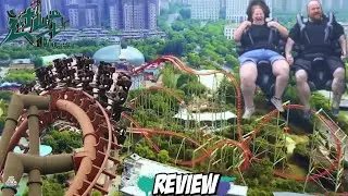 Diese Achterbahn ist eigentlich zu extrem - Dinoconda - China Dinosaurs Park - REVIEW