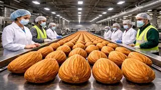 Almond Factory Documentary : From Orchard to Packaging (Full Process)