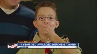 11-year-old Aurora Boy Scout earns Heroism Award